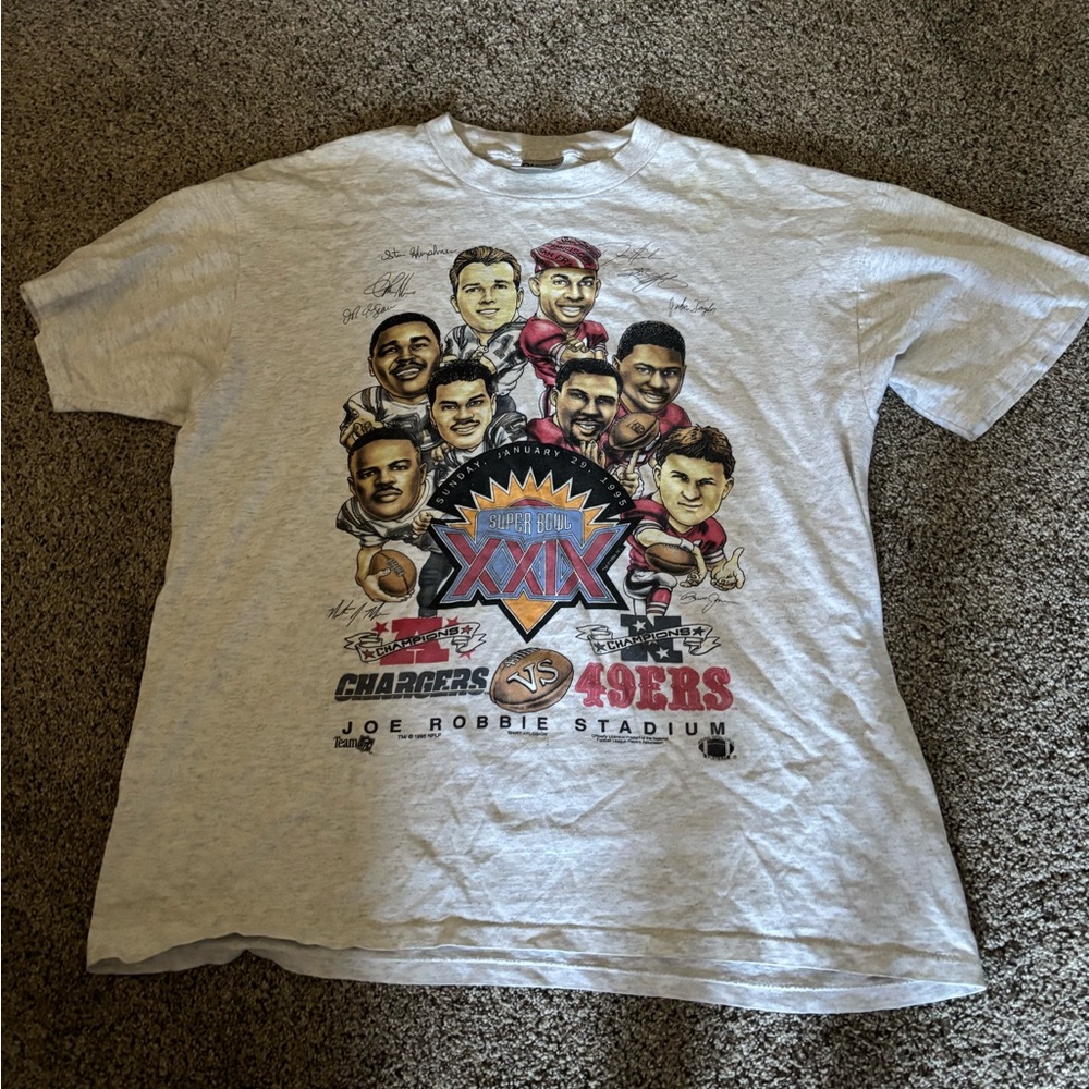 Super Bowl XXIX Graphic T-Shirt - Gray